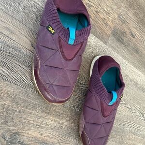 Teva Quilted Slip-On Shoes - Purple and Teal